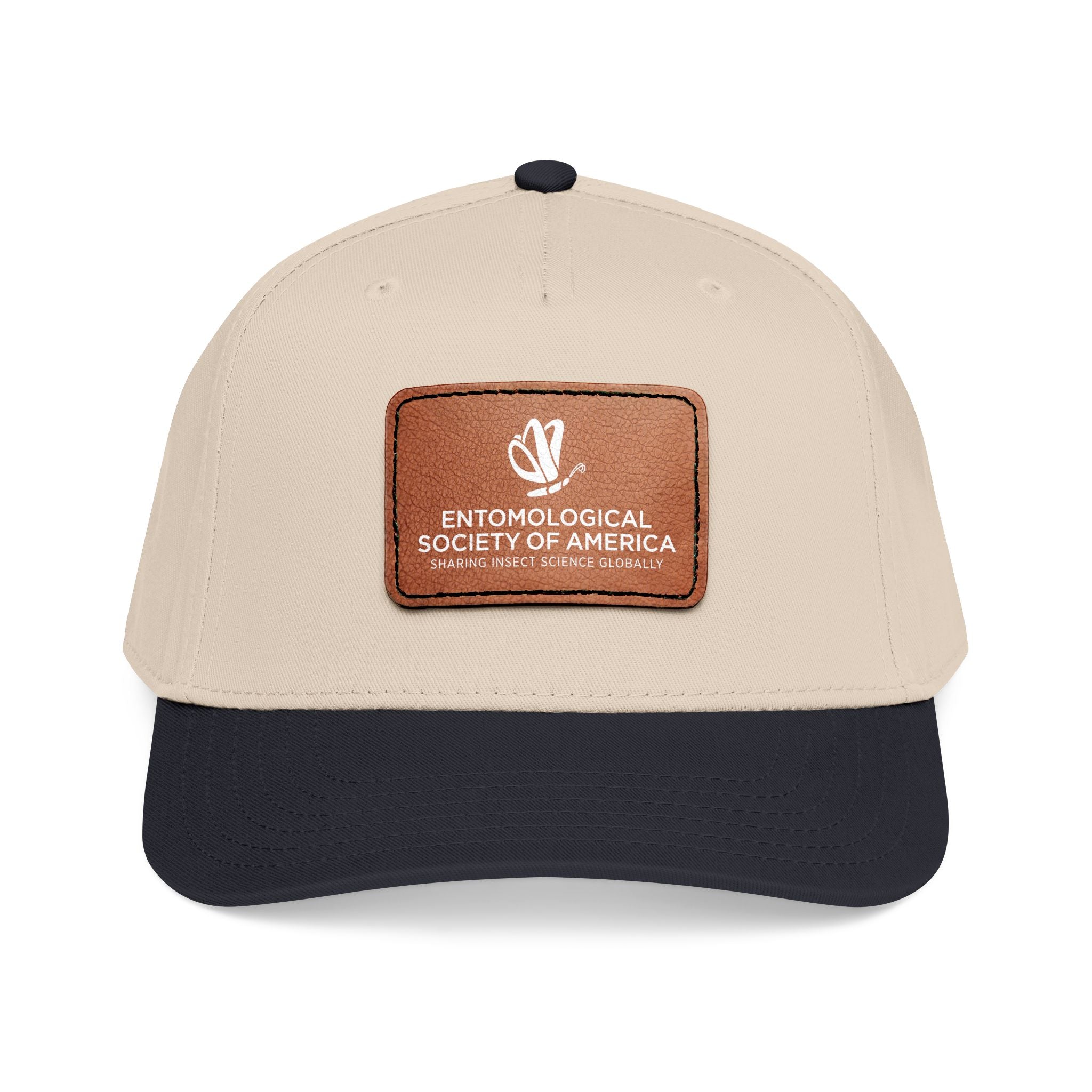 Leather Patch Baseball Cap — Entomological Society of America Logo