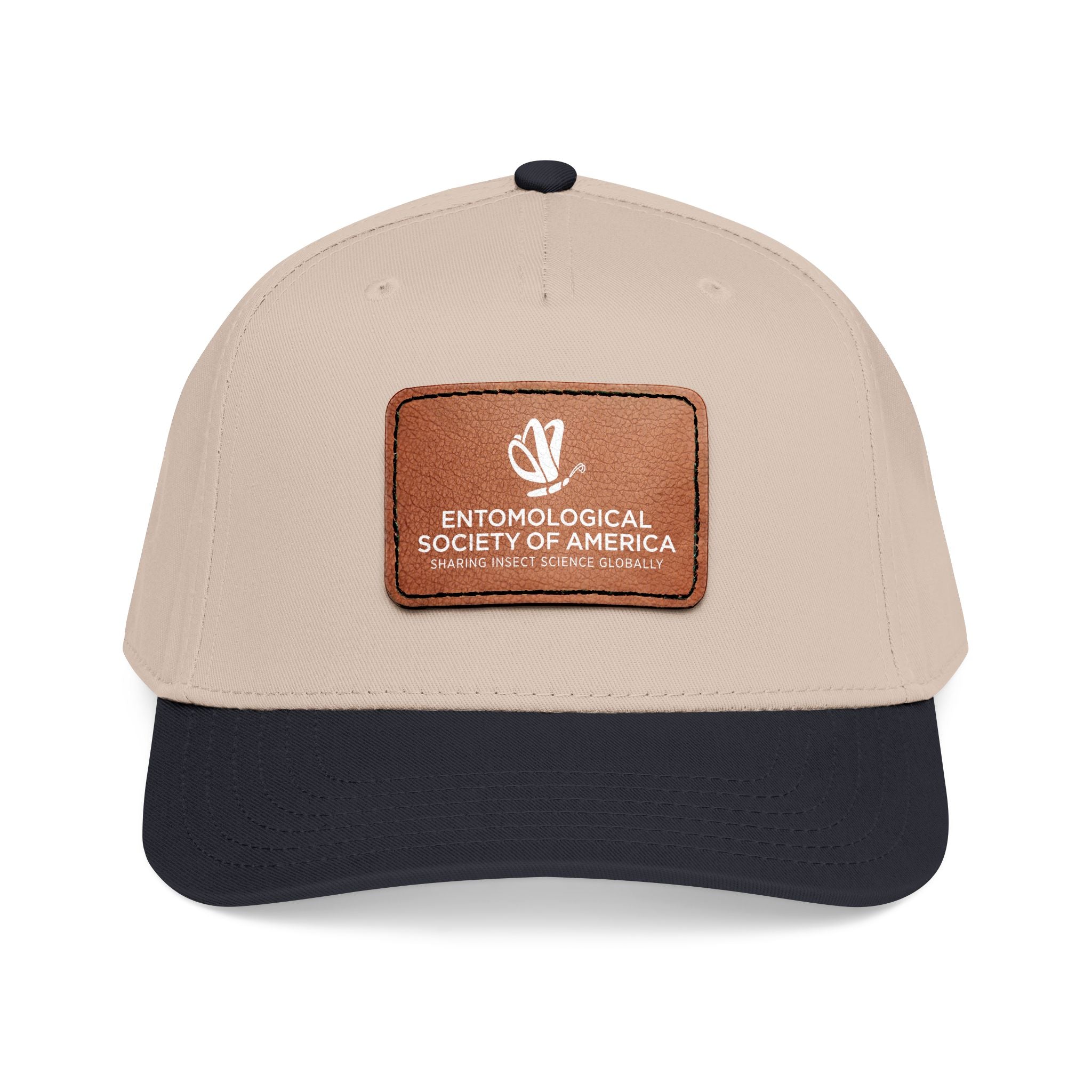 Leather Patch Baseball Cap — Entomological Society of America Logo