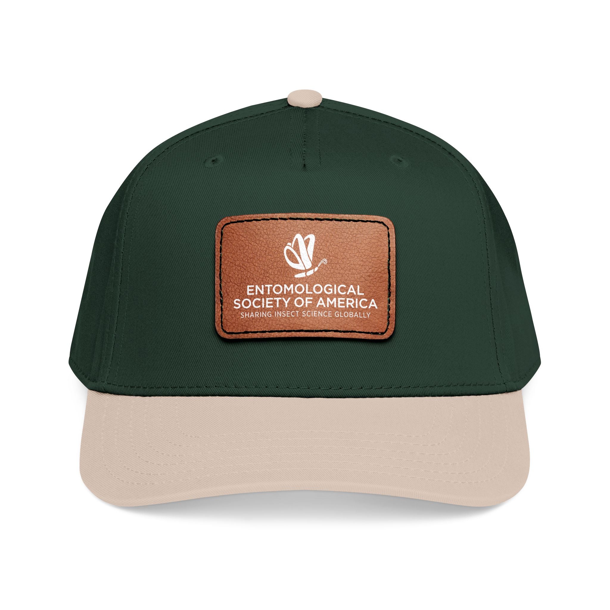 Leather Patch Baseball Cap — Entomological Society of America Logo