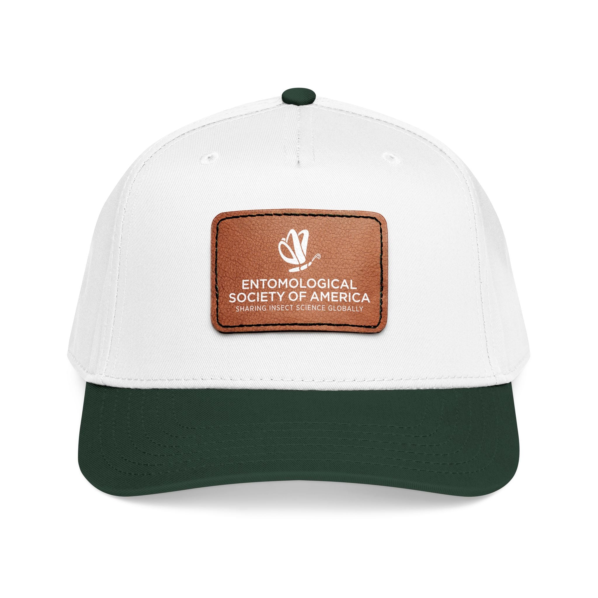 Leather Patch Baseball Cap — Entomological Society of America Logo