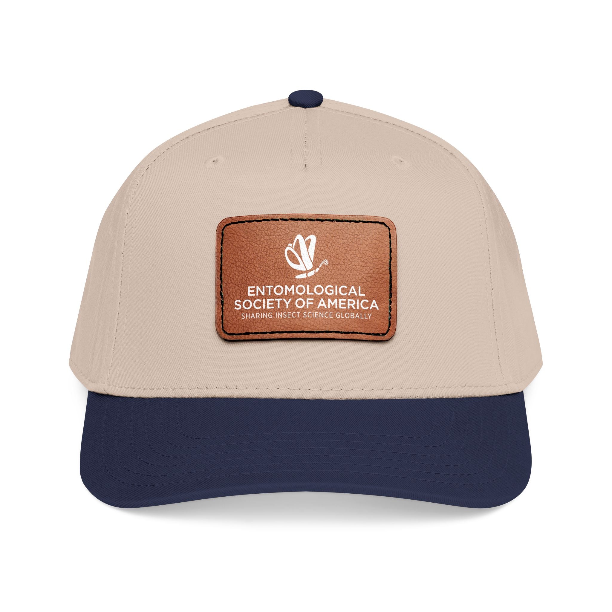 Leather Patch Baseball Cap — Entomological Society of America Logo