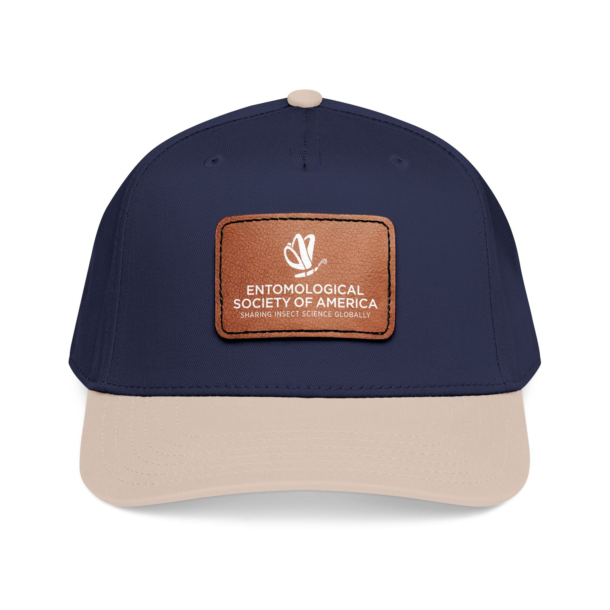 Leather Patch Baseball Cap — Entomological Society of America Logo