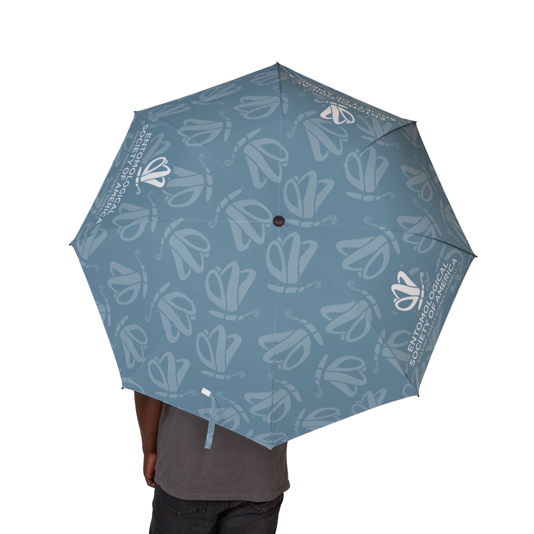 Foldable Semi-Automatic Umbrella — Compact Travel Rain Umbrella with Logo